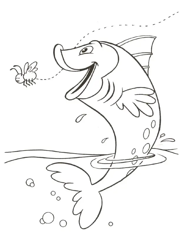 Fish Coloring Page 4